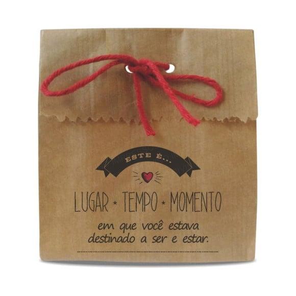 SAQUINHO PAPEL PERSONALIZADO - LUGAR TEMPO MOMENTO