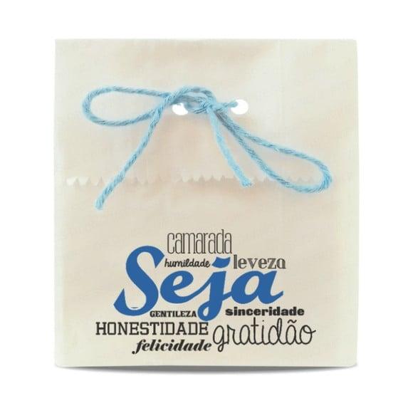 SAQUINHO PAPEL PERSONALIZADO - SEJA