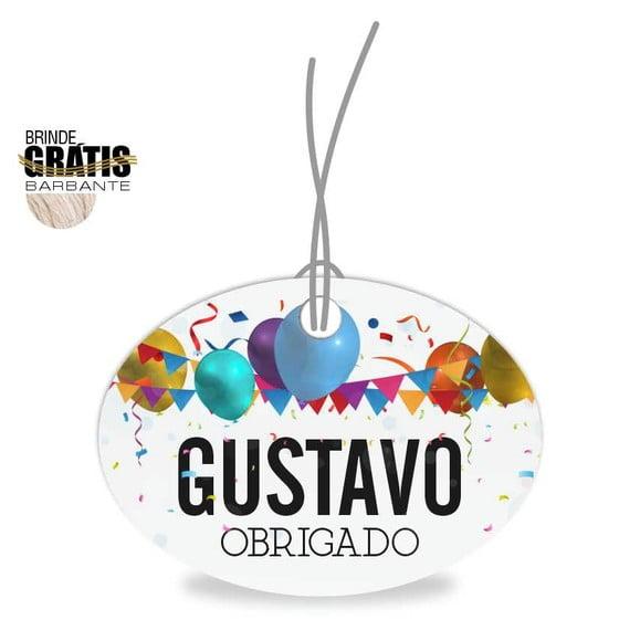 Tag aniversário oval