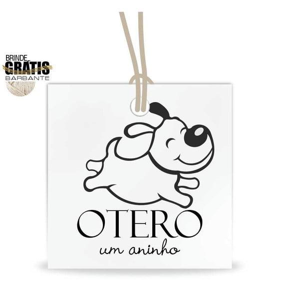 Tag aniversário quadrada