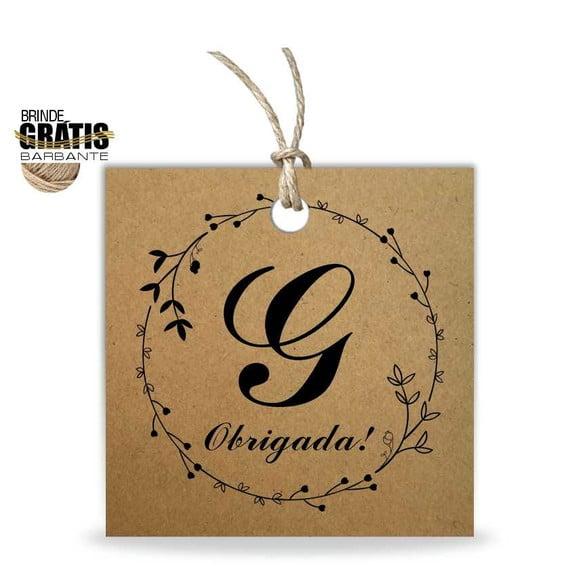 Tag aniversário quadrada