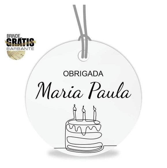 Tag aniversário redonda