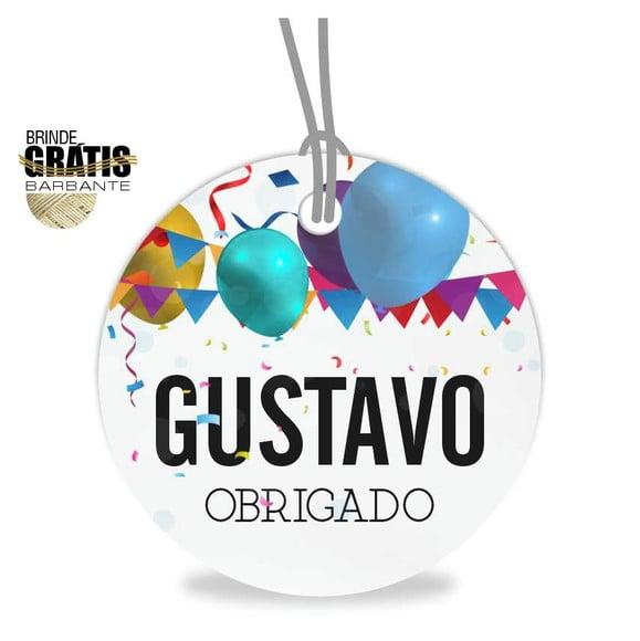 Tag aniversário redonda