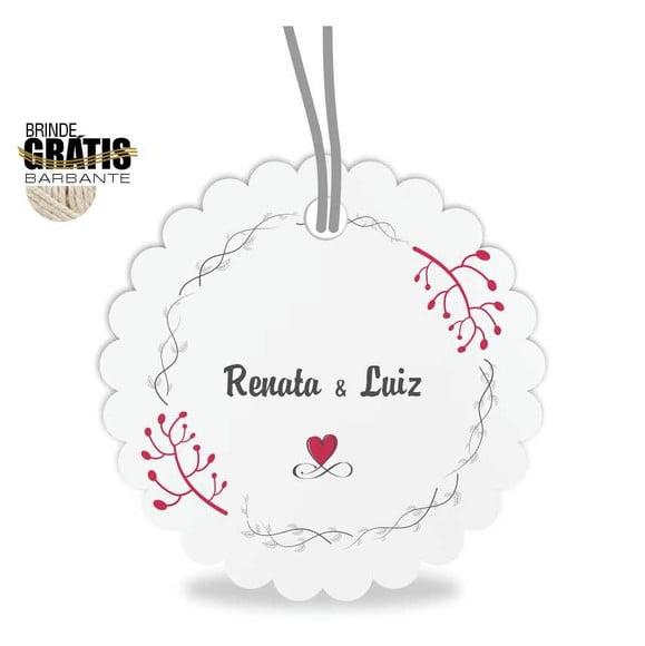 Tag casamento escalope floral