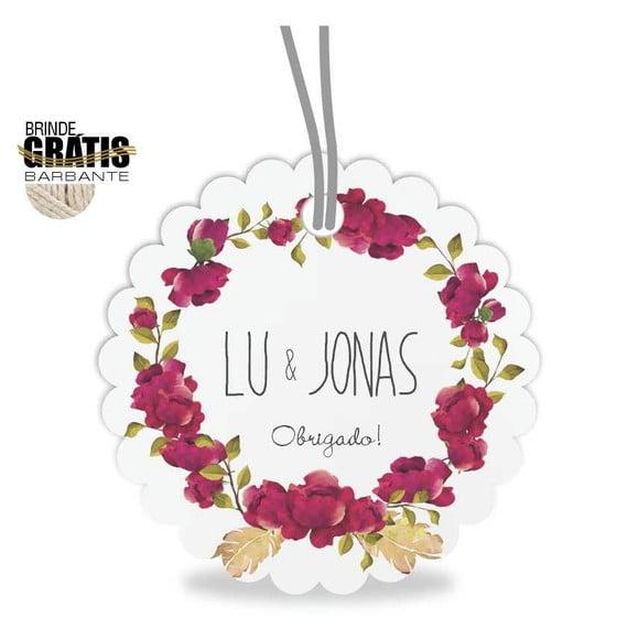 Tag casamento escalope floral