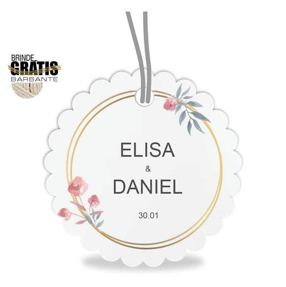 Tag casamento escalope floral