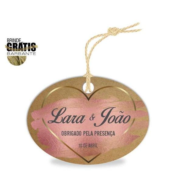 Tag casamento oval