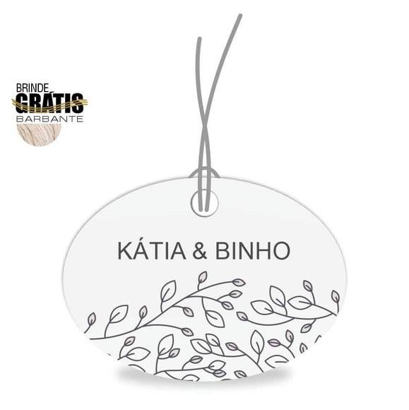 Tag casamento oval floral