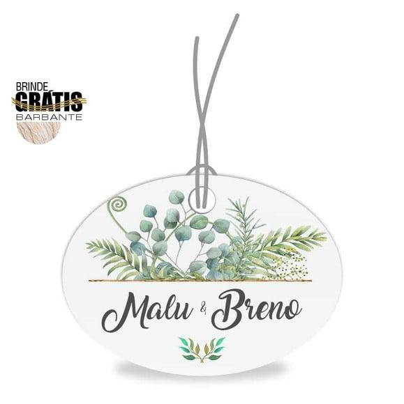 Tag casamento oval floral