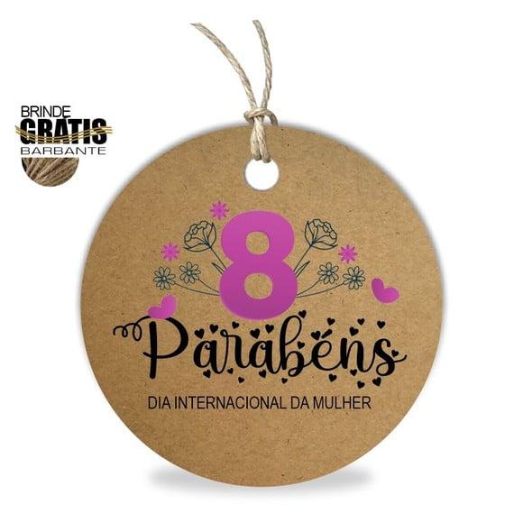 Tag Dia da Mulher Personalizada, Mod.04