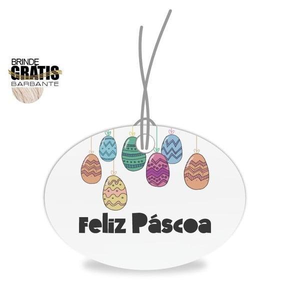 Tag Feliz Páscoa Personalizada, Mod.01