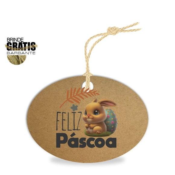 Tag Feliz Páscoa Personalizada, Mod.05
