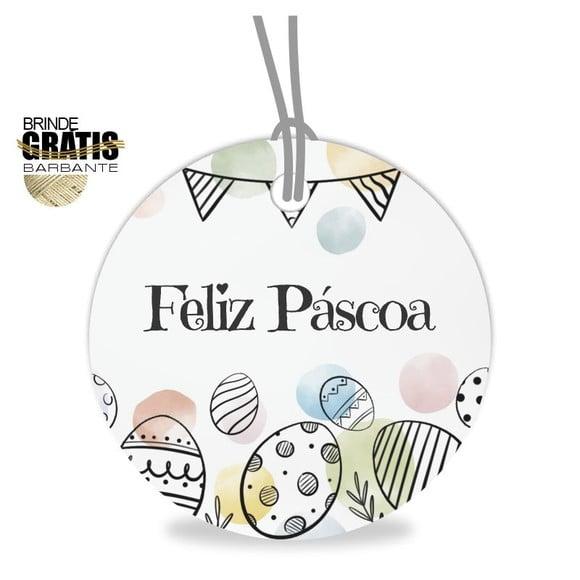 Tag Feliz Páscoa Personalizada, Mod.09
