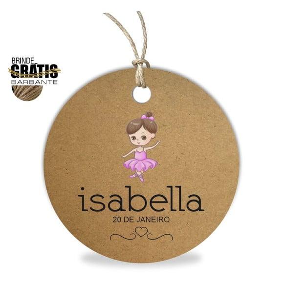 Tag infantil redonda bailarina