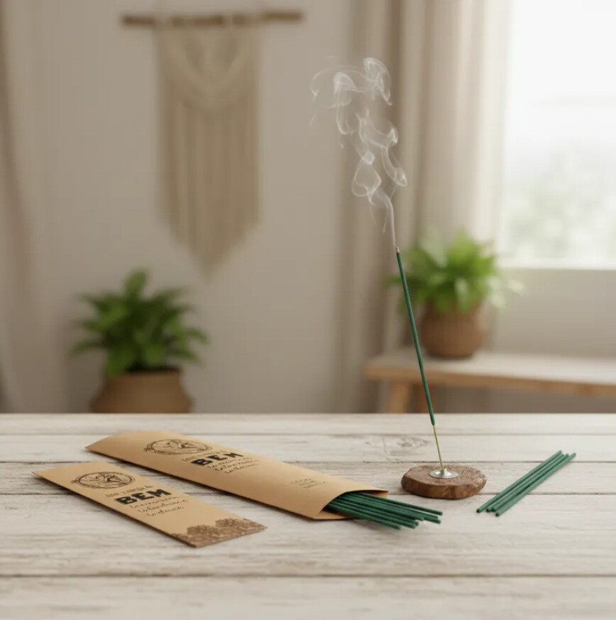 Kit Incenso Personalizado Anjo Vintage Lembrancinha Kraft - 24un