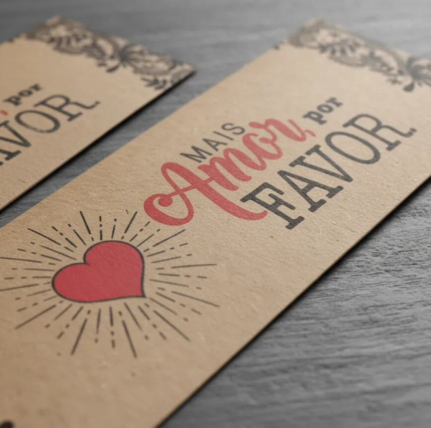 Kit Incenso Personalizado Coração Afetivo Lembrancinha Kraft -