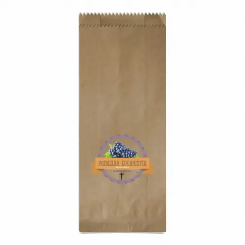 1ª Eucaristia - Saquinho Kraft Simples Personalizado
