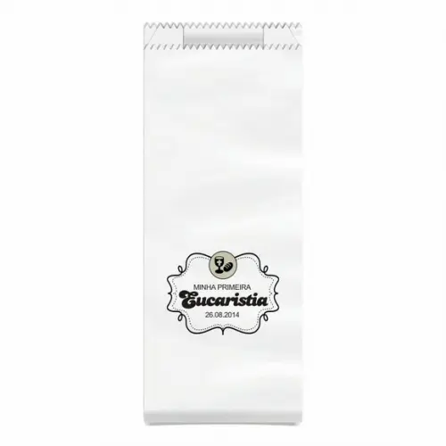 1ª Eucaristia - Saquinho Kraft Simples Personalizado