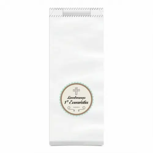 1ª Eucaristia - Saquinho Kraft Simples Personalizado