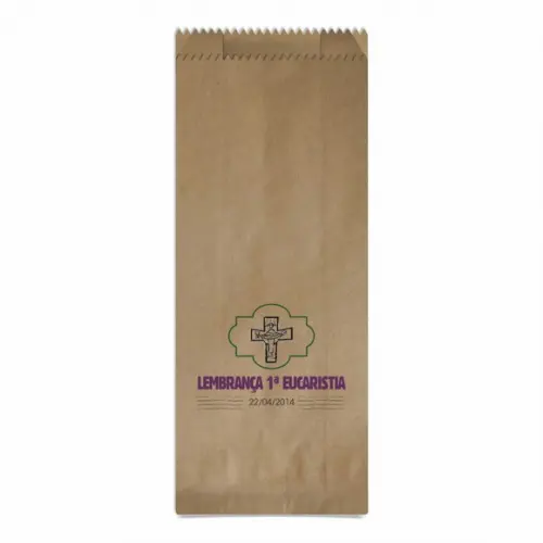 1ª EUCARISTIA - SAQUINHO KRAFT SIMPLES PERSONALIZADO