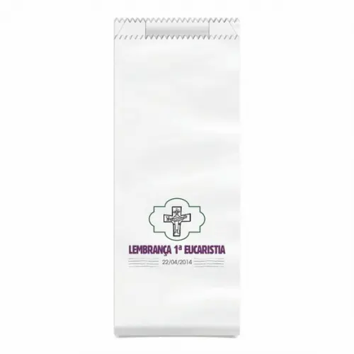 1ª EUCARISTIA - SAQUINHO KRAFT SIMPLES PERSONALIZADO