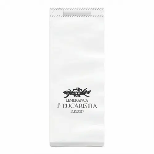 1ª Eucaristia - Saquinho Kraft Simples Personalizado