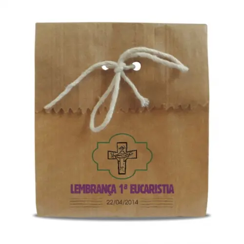 1ª EUCARISTIA - SAQUINHO PAPEL PERSONALIZADO MOD.11