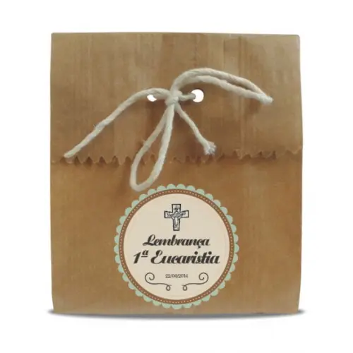 1ª EUCARISTIA - SAQUINHO PAPEL PERSONALIZADO MOD.09