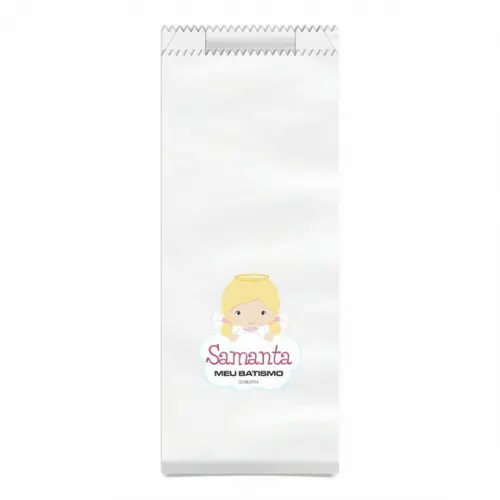 Batismo - Saquinho Kraft Simples Personalizado