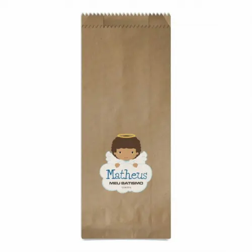 Batismo - Saquinho Kraft Simples Personalizado