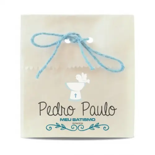 BATISMO - SAQUINHO PAPEL PERSONALIZADO - MOD.12