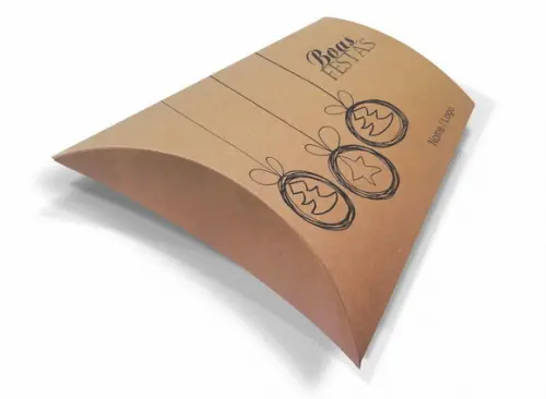 Caixa Travesseiro / Almofada Personaliz. Boas Festas. Mod95