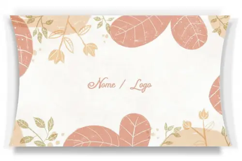 Caixa Travesseiro / Almofada Personalizada. Floral Mod47