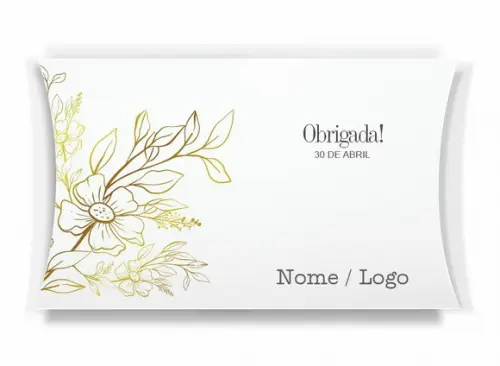 Caixa Travesseiro / Almofada Personalizada. Floral. Mod79