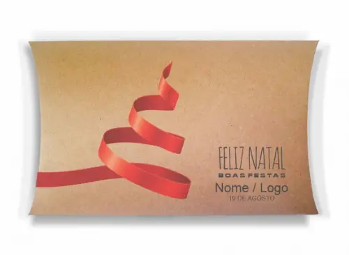 Caixa Travesseiro / Almofada Personalizada. Natal. Mod91