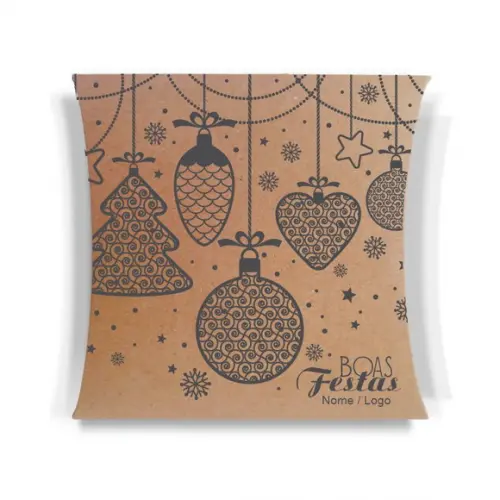 Caixa Travesseiro / Almofada Personalizada. Natal. Mod93