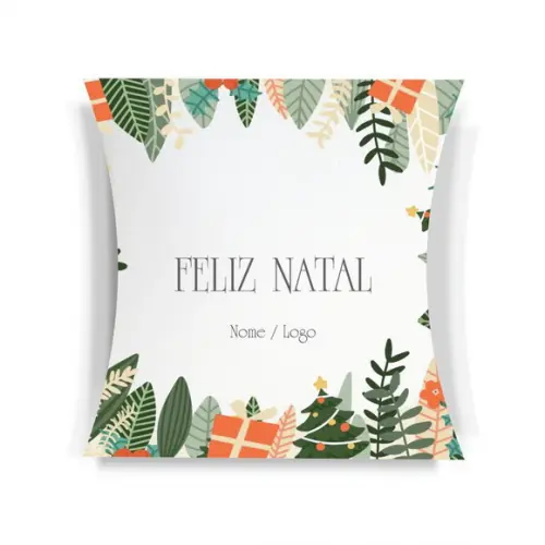 Caixa Travesseiro / Almofada Personalizada. Natal. Mod94