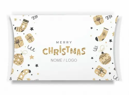 Caixa Travesseiro / Almofada Personalizada. Natal. Mod96