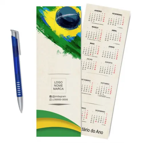 Card com Lápis e Borracha ou Caneta, Personalizado. M024.