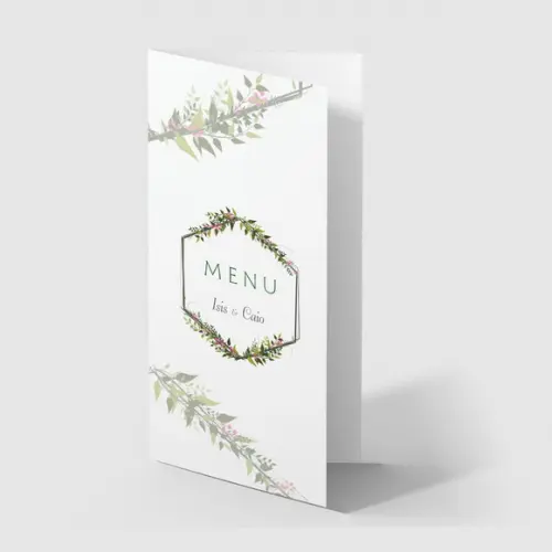 Cardápio / Menu Personalizado Casamento e Festas