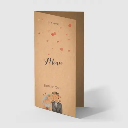 Cardápio / Menu Personalizado Casamento e Festas