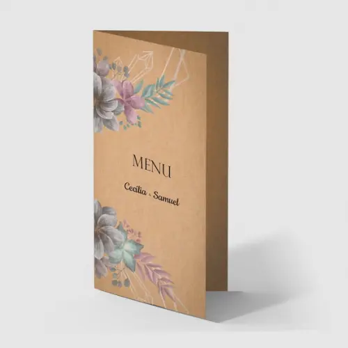 Cardápio / Menu Personalizado Casamento e Festas