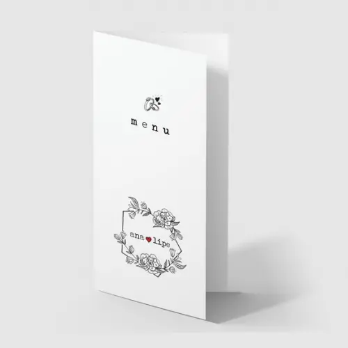 Cardápio / Menu Personalizado Casamento e Festas