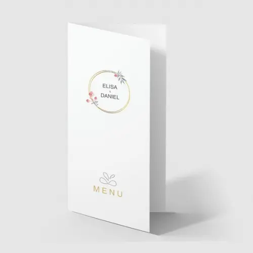 Cardápio / Menu Personalizado Casamento e Festas