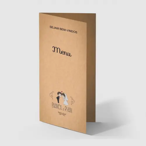 Cardápio / Menu Personalizado Casamento e Festas