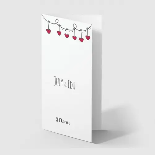 Cardápio / Menu Personalizado Casamento e Festas