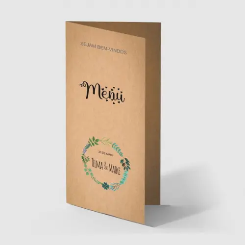 Cardápio / Menu Personalizado Casamento e Festas