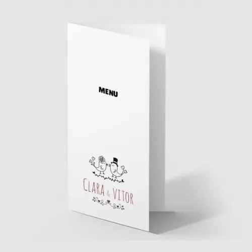 Cardápio / Menu Personalizado Casamento e Festas