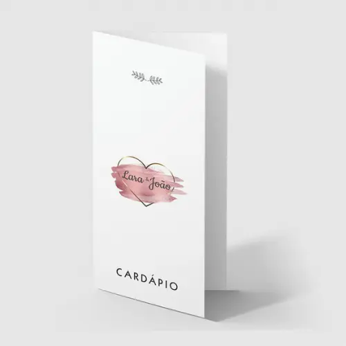 Cardápio / Menu Personalizado Casamento e Festas