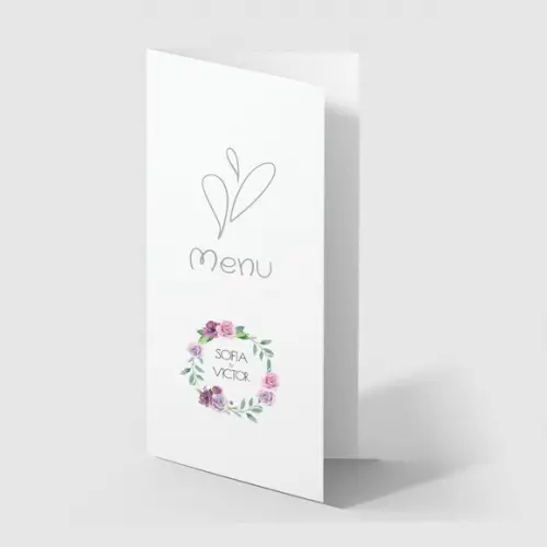 Cardápio / Menu Personalizado Casamento e Festas